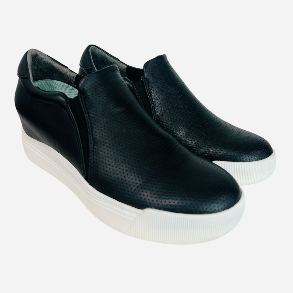 Dr. Scholl's Shoes Womens Time Off Wedge Sneaker Black Size 7.5